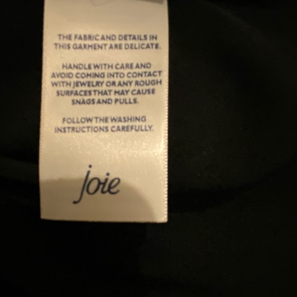 Limited Edition Joie caviar black chiffon sheer blouse evening wear. Size S - Picture 6 of 7